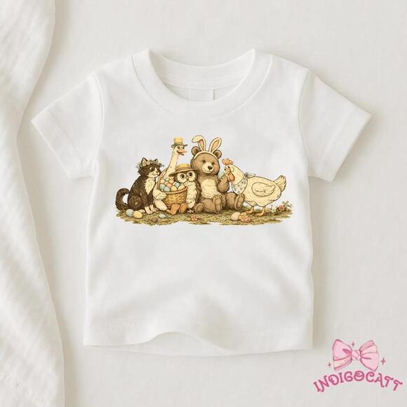 Other - Little Bear Cartoon Easter Kid Shirt, Homestead Humor Spring Tee